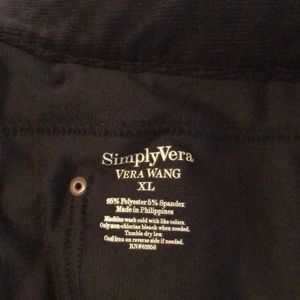 Black corduroy leggings